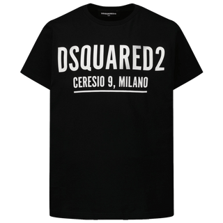 Dsquared2 Kids Unisex T-Shirt Black