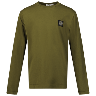 Stone Island Kinder Jongens T-Shirt Army - Superstellar