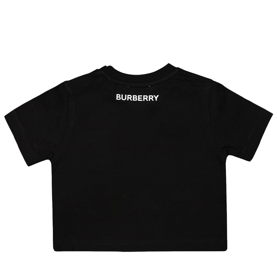 Burberry Baby Unisex T-Shirt Zwart