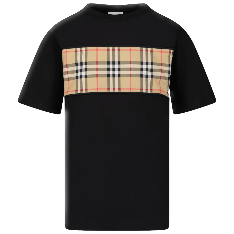 Burberry Kinder Jongens T-Shirt Zwart 3Y