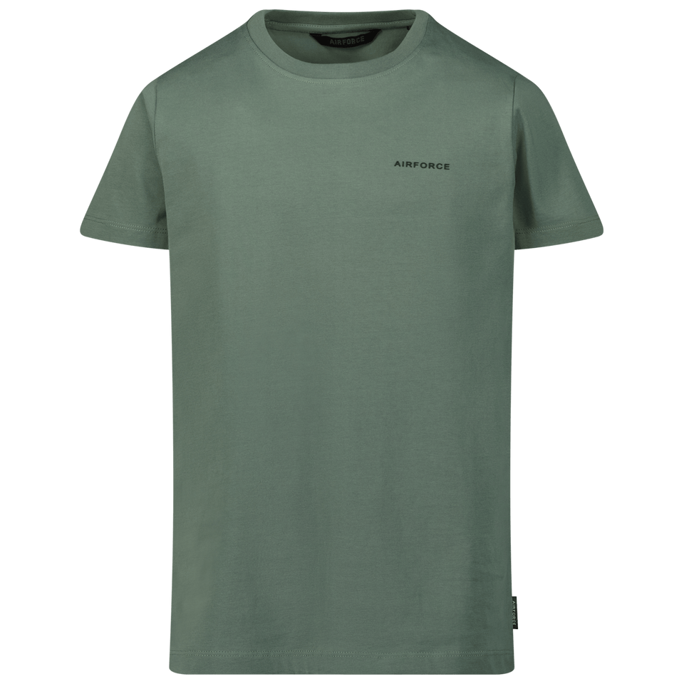 Airforce Kids Boys T-Shirt Olive Green