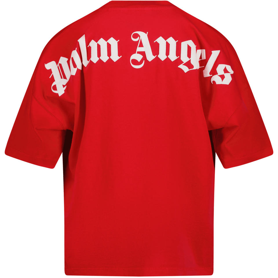 Palm Angels Kinder Jongens T-Shirt Rood