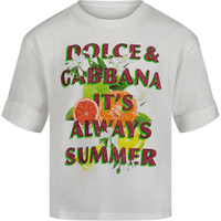 Dolce & Gabbana Kinder T-Shirt Wit 3Y