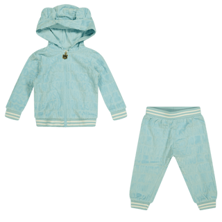 Moschino Baby Unisex Jogsuit Light Blue