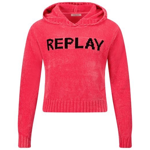 Replay Kids Girls Sweater Neon Pink