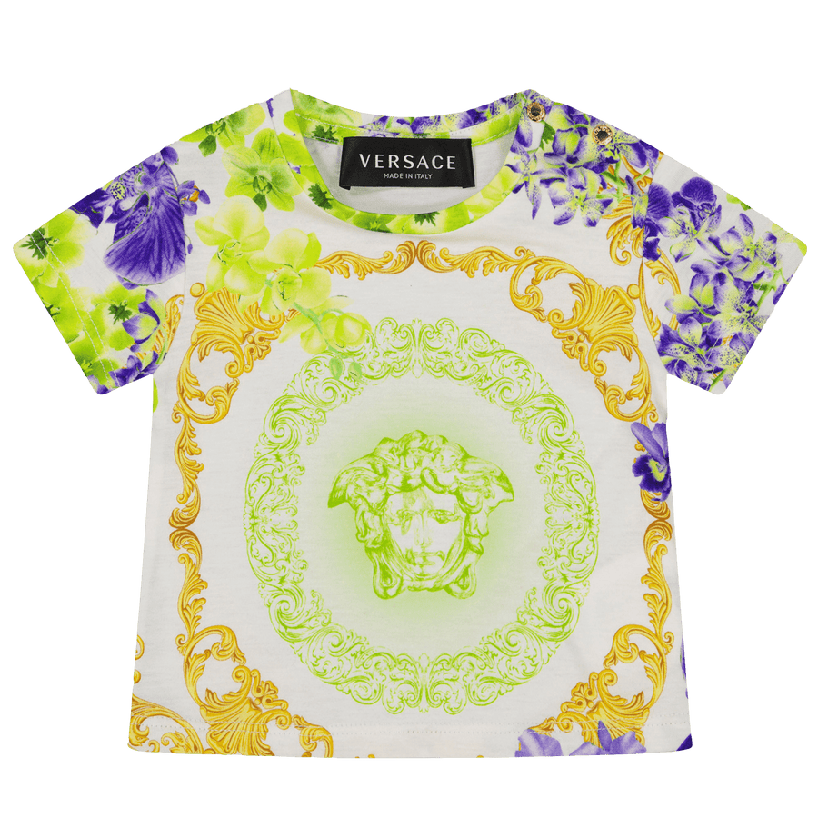 Versace Baby Meisjes T-Shirt Wit