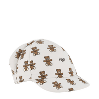 Fendi Baby Unisex Petten Wit 3 mnd