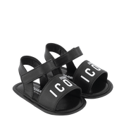 Dsquared2 bebek unisex sandaletler siyah