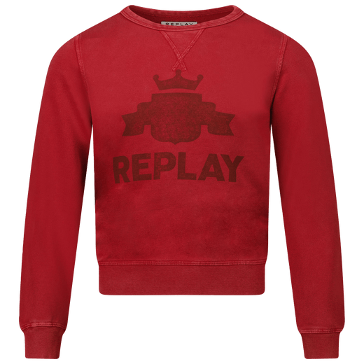 Replay Kids Boys Sweater Red