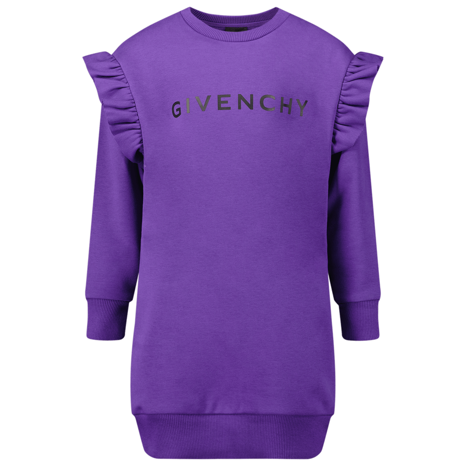 Givenchy Kids Girls Dress Purple