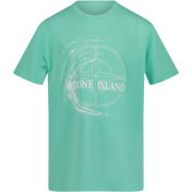 Stone Island Kids Boys T-Shirt Mint