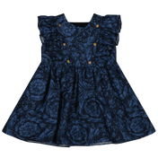 Versace Baby Girls Dress Navy