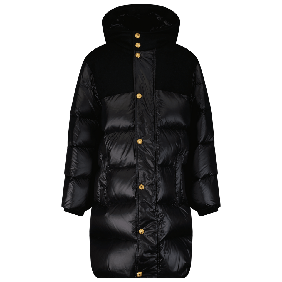 Balmain Kids Girls Coat Black