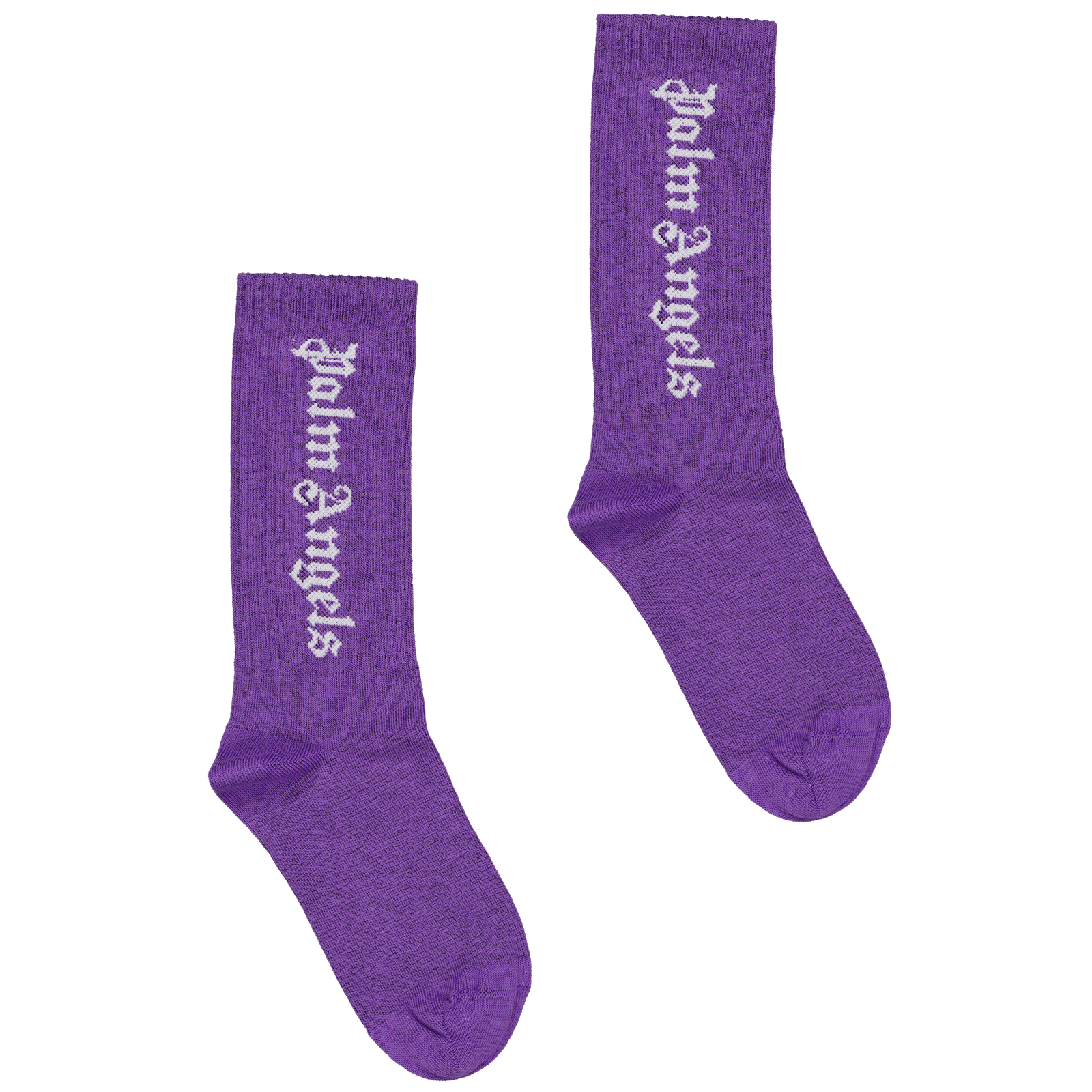Palm Angels Kids Boys Socks Purple