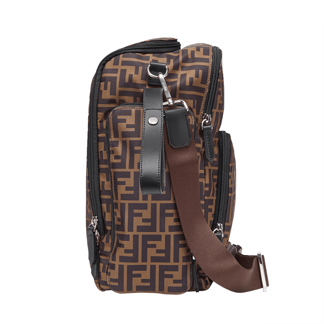Fendi Baby Unisex Diaper Bag  Brown