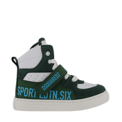 Dsquared2 tür unisex spor ayakkabılar yeşil