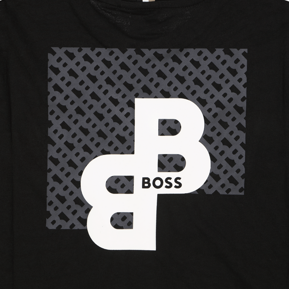 Boss Kids Boys T-Shirt Black