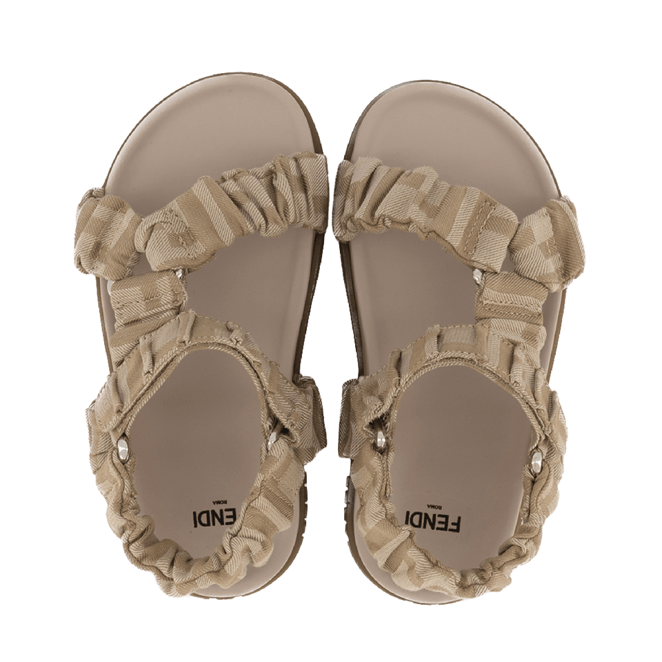 Fendi Kids Unisex sandals Beige