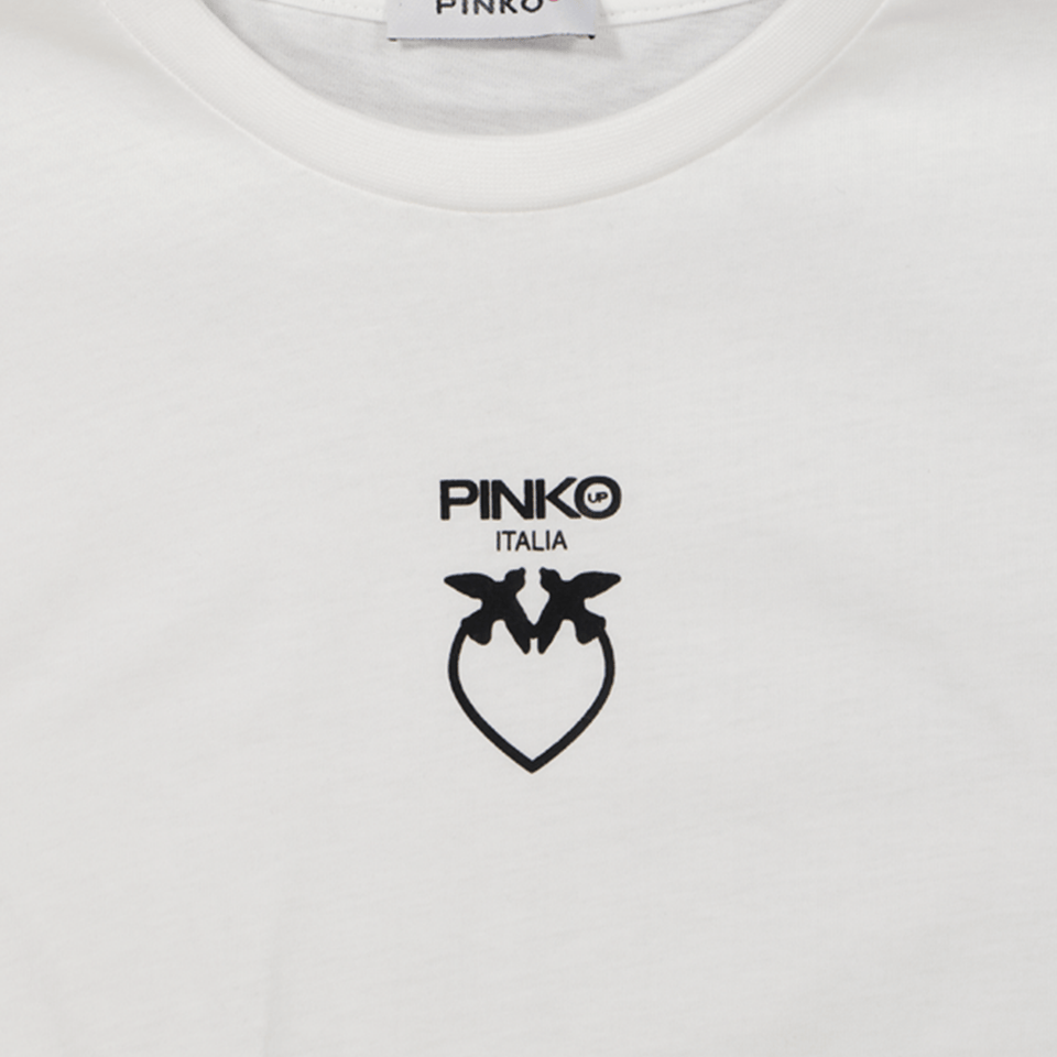 Pinko Kinder Meisjes T-Shirt Off White