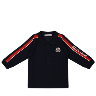 Moncler Baby Jongens Polo Navy - Superstellar