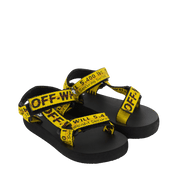 Offit beyaz çocuk unisex sandalet sarı