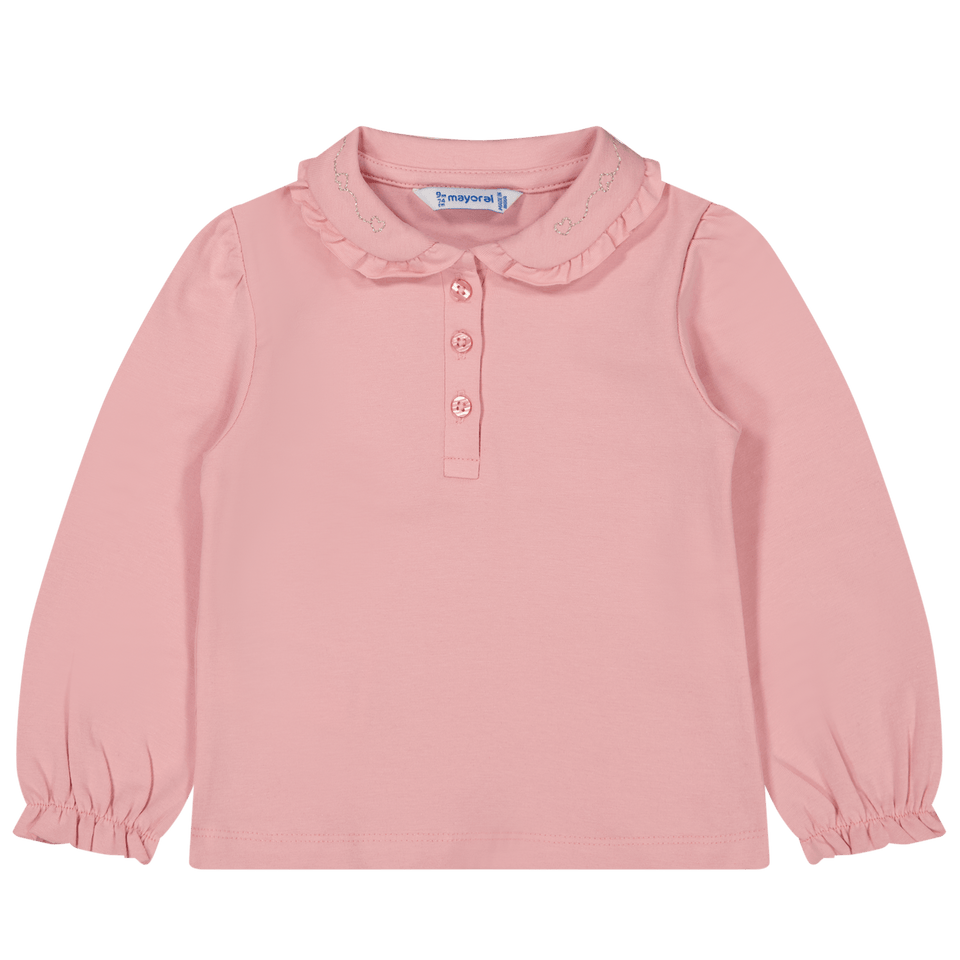 Mayoral Baby Girls Polo Light Pink