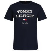 トミーヒルフィガーキッズボーイズTシャツネイビー