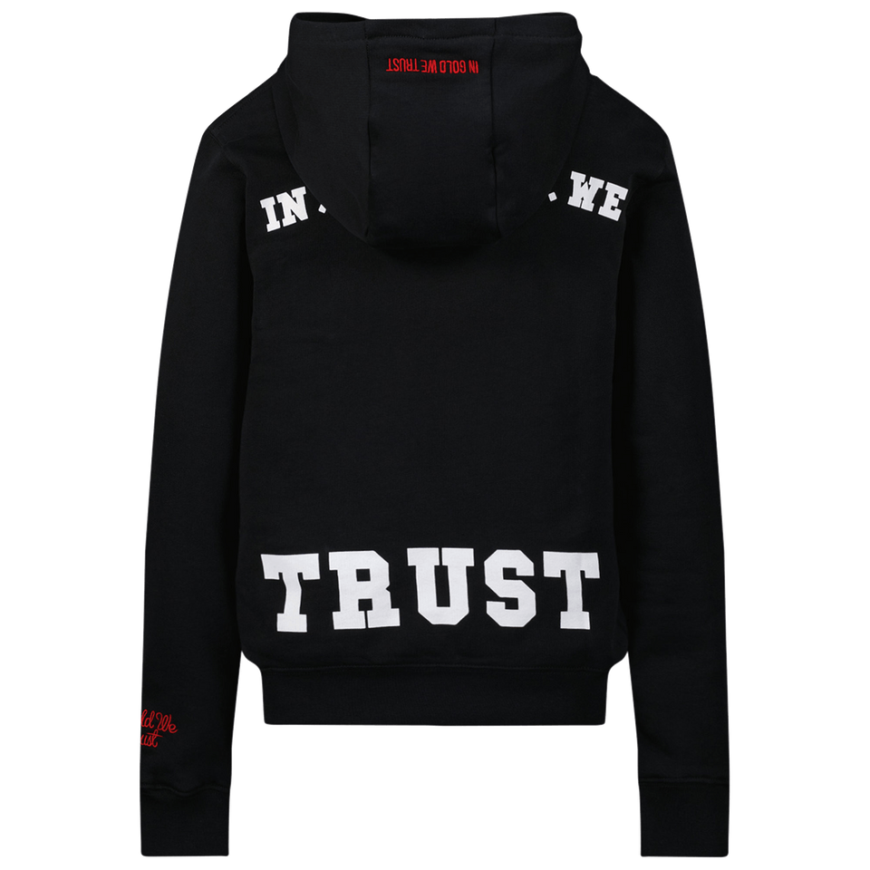 In Gold We Trust Kids Unisex Sweater Black