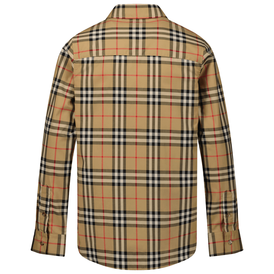 Burberry Kinder Jongens Blouse Beige