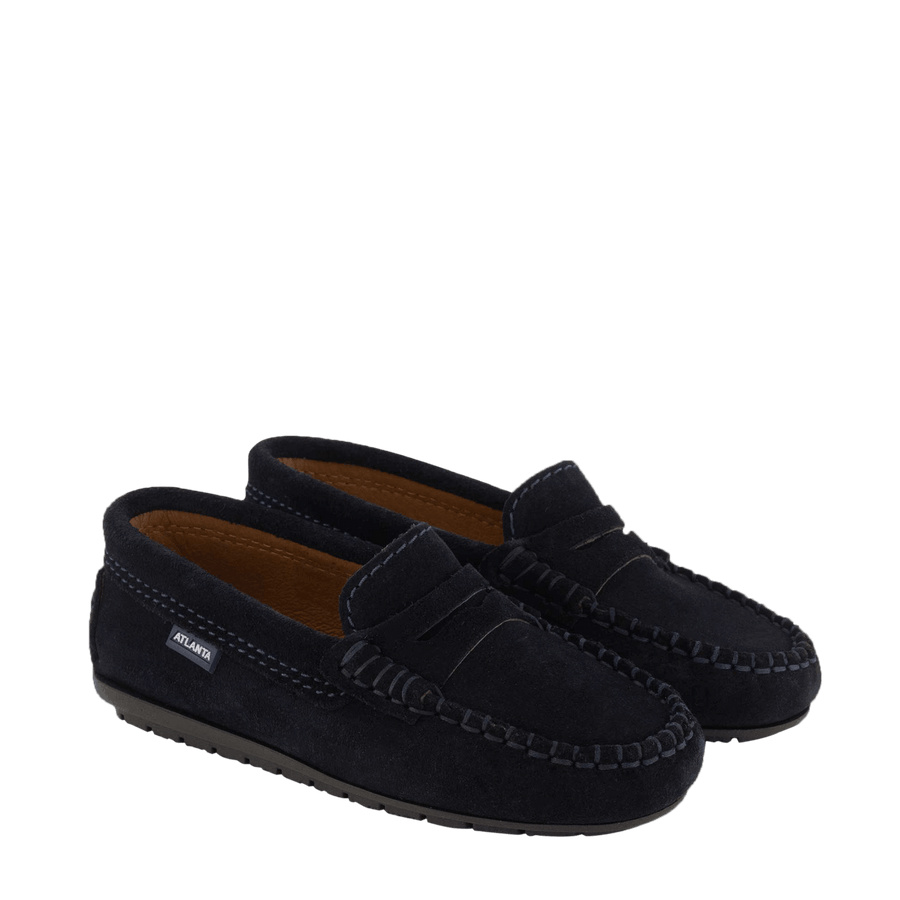 Atlanta Mocassin Kinder Unisex Schoenen Navy
