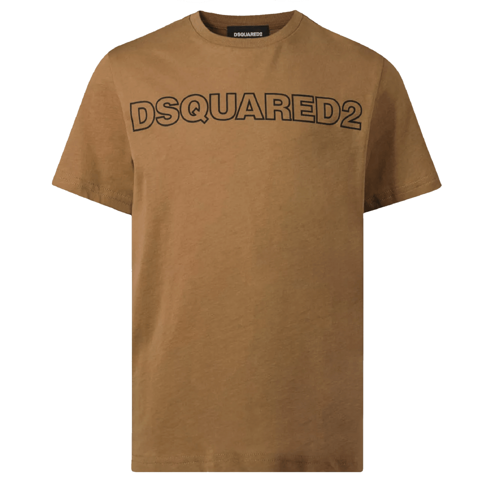 Dsquared2 Kids Unisex T-Shirt Camel