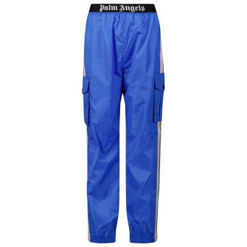 Palm Angels Kids Boys Pants Cobalt Blue