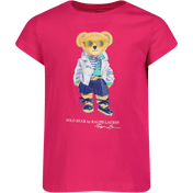 Ralph Lauren Kids Girls T-Shirt Fuşya