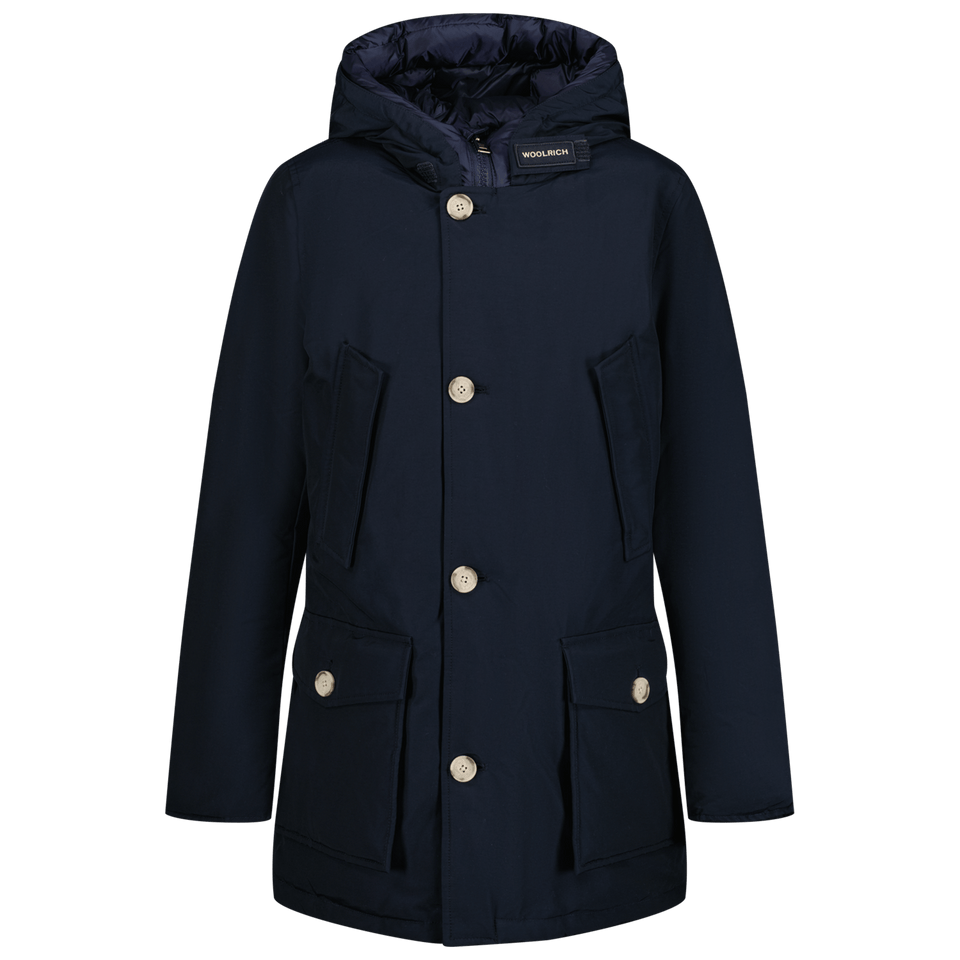Woolrich Kids Boys Coat Navy