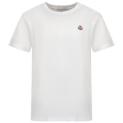 Moncler Kinder Unisex T-Shirt Beyaz