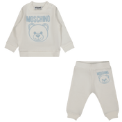 Moschino bebek unisex koşu takım elbise açık mavi