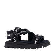 Dolce & Gabbana Kids Unisex Sandalet Siyah