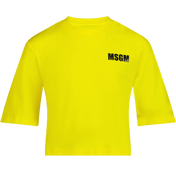MSGM Children's T-Shirt Yellow