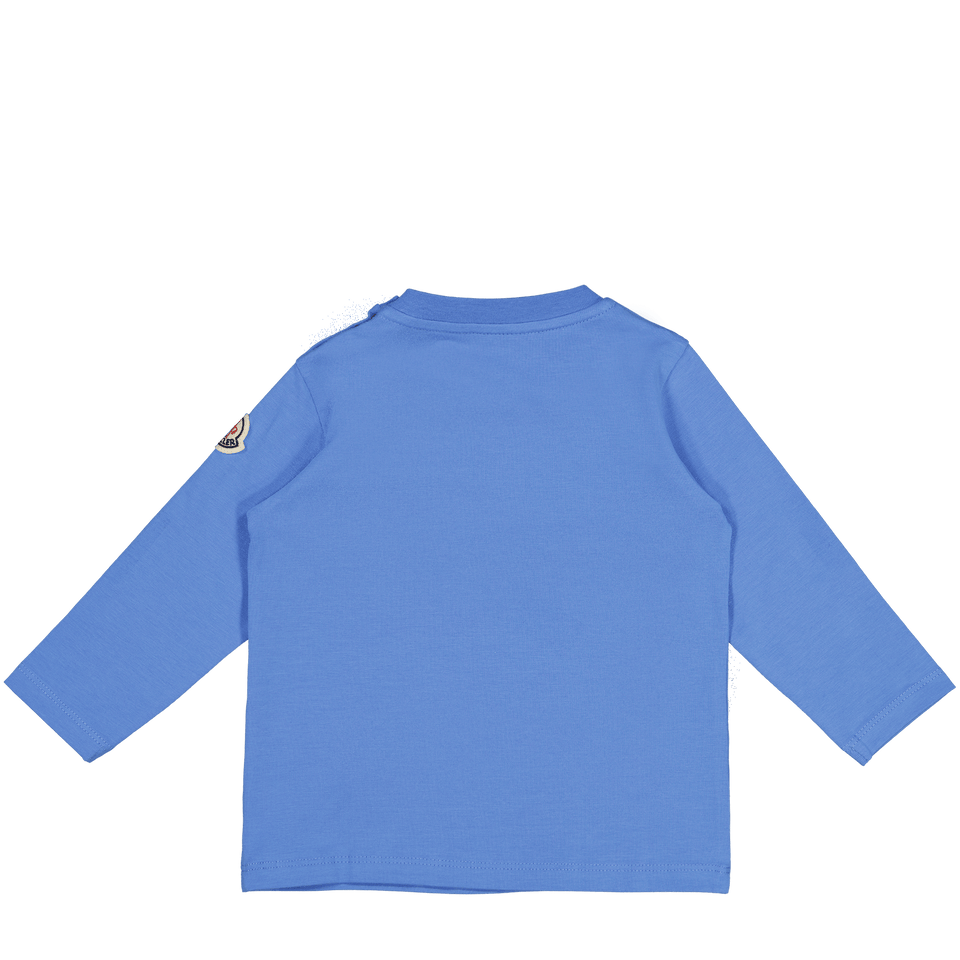 Moncler Baby Jongens T-Shirt Licht Blauw - Superstellar