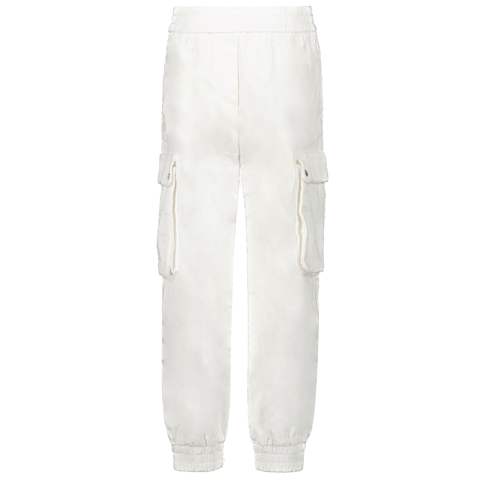 Moncler Kids Girls Pants White