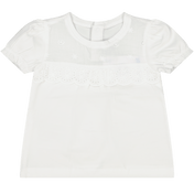 市長の女の赤ちゃんTシャツ白