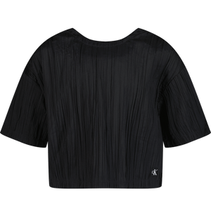 Calvin Klein Kinder Meisjes T-Shirt Zwart 4Y