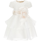 Monennalisa Bebek Kız Elbise Beyaz