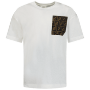 Fendi Kids Unisex T-shirt White