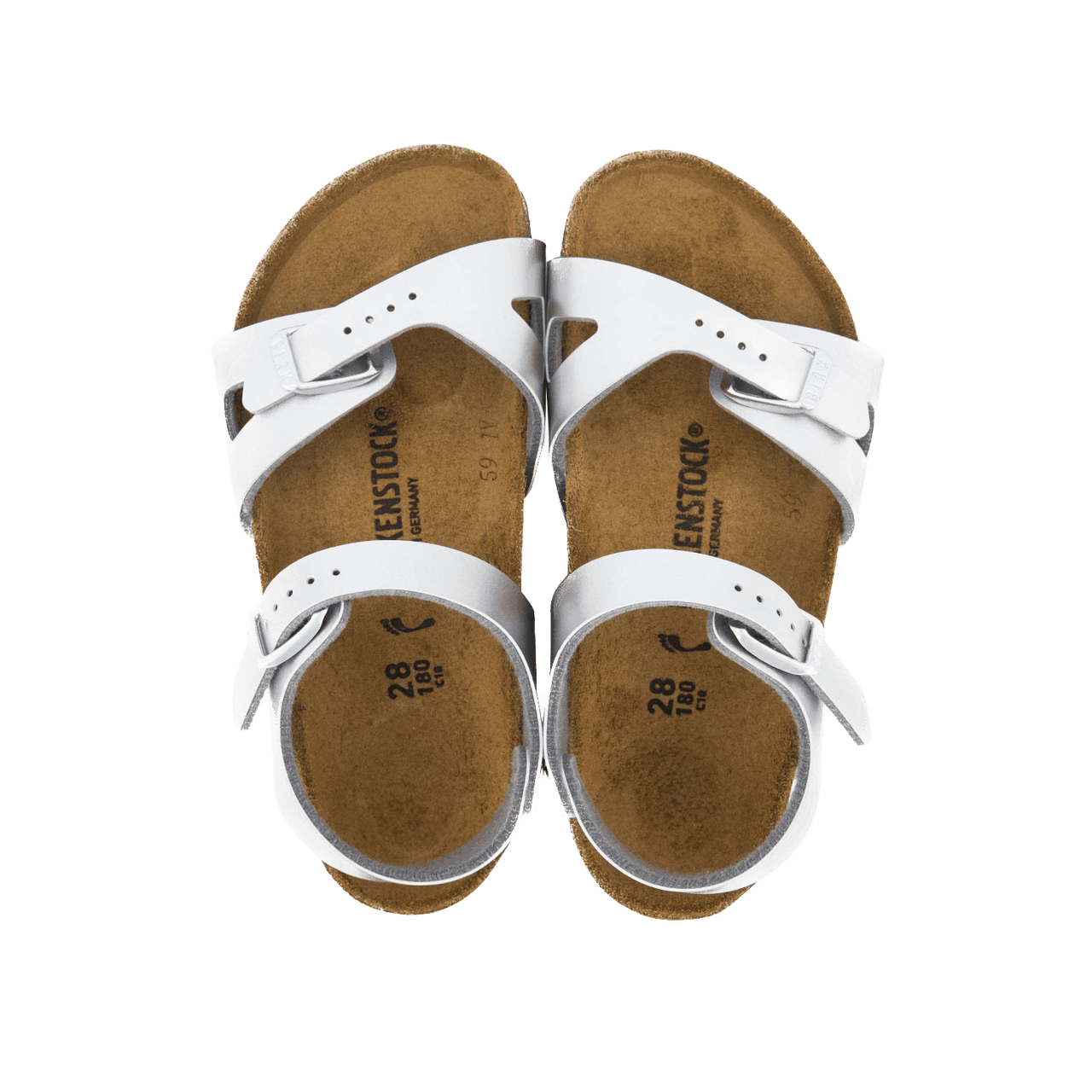 Birkenstock Kinder Meisjes Sandalen Zilver