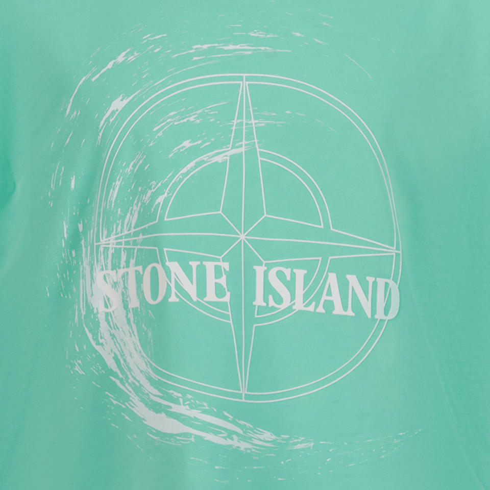 Stone Island Kinder Jongens T-Shirt Mint