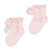 コンドルの女の赤ちゃん靴下ピンク