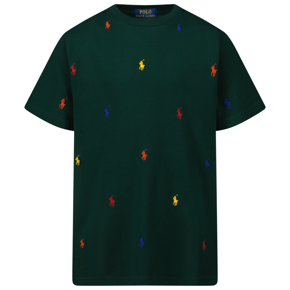 Ralph Lauren Kids Boys T-Shirt Dark Green