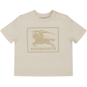 Burberry Baby Unisex T Shirt Işık Bej