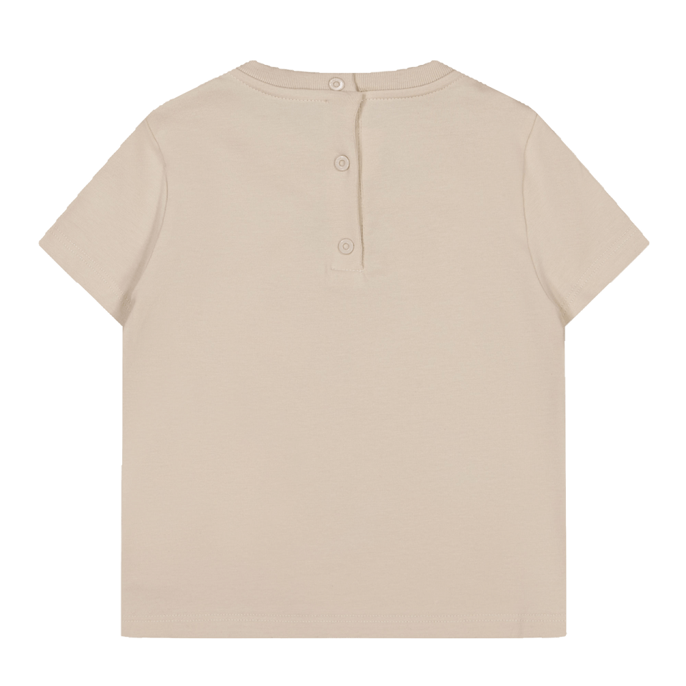 Fendi Baby Unisex T-Shirt Beige
